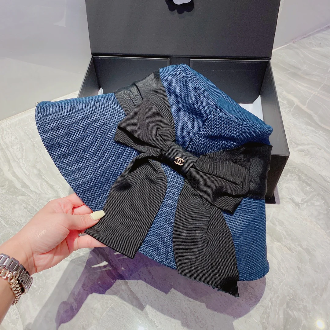 Chanel - Солнцезащитная шляпа - Солнцезащитный козырек - Синий