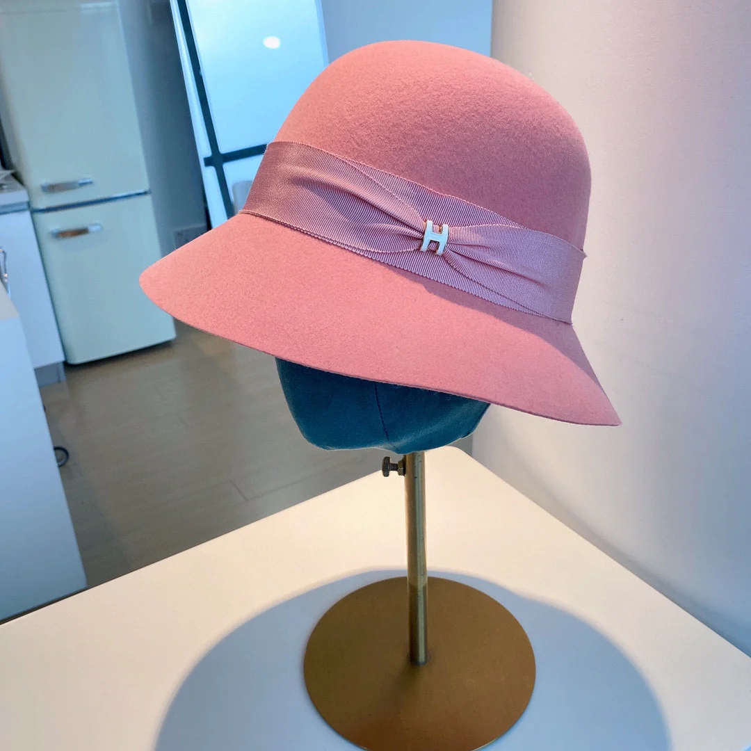 Hermes - Маленькая шерстяная панама с буквой H