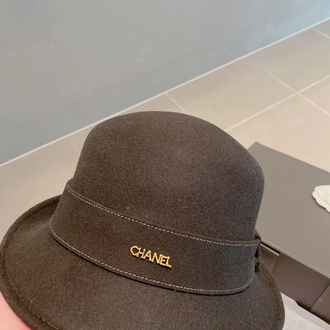 Chanel - Шерстяная панама - Черная