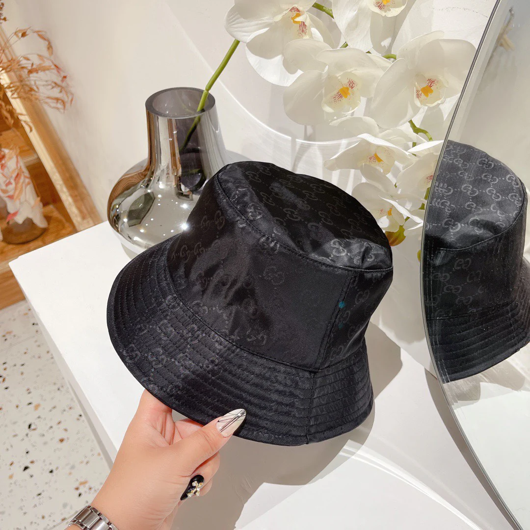 Двусторонняя панама Gucci с монограммой - черная