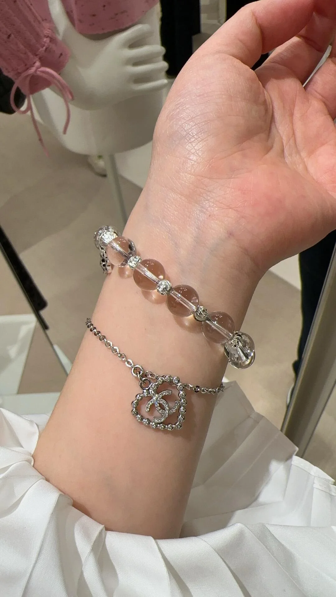 Браслет Chanel 25p с ажурным сердцем