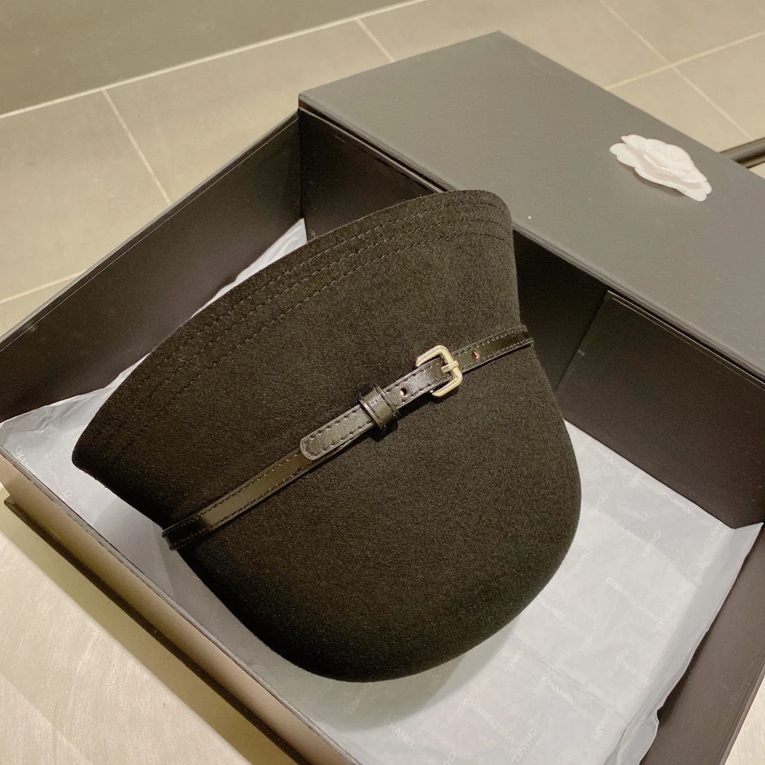 Шерстяная шляпа Hermes - черная - 2