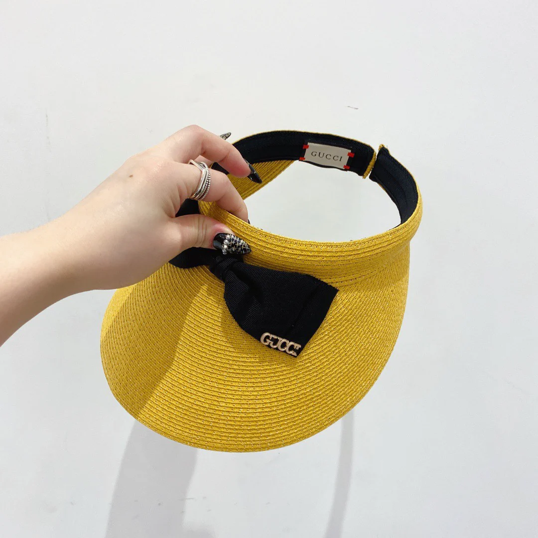 Gucci - Повязка на голову с бантом и шляпа от солнца