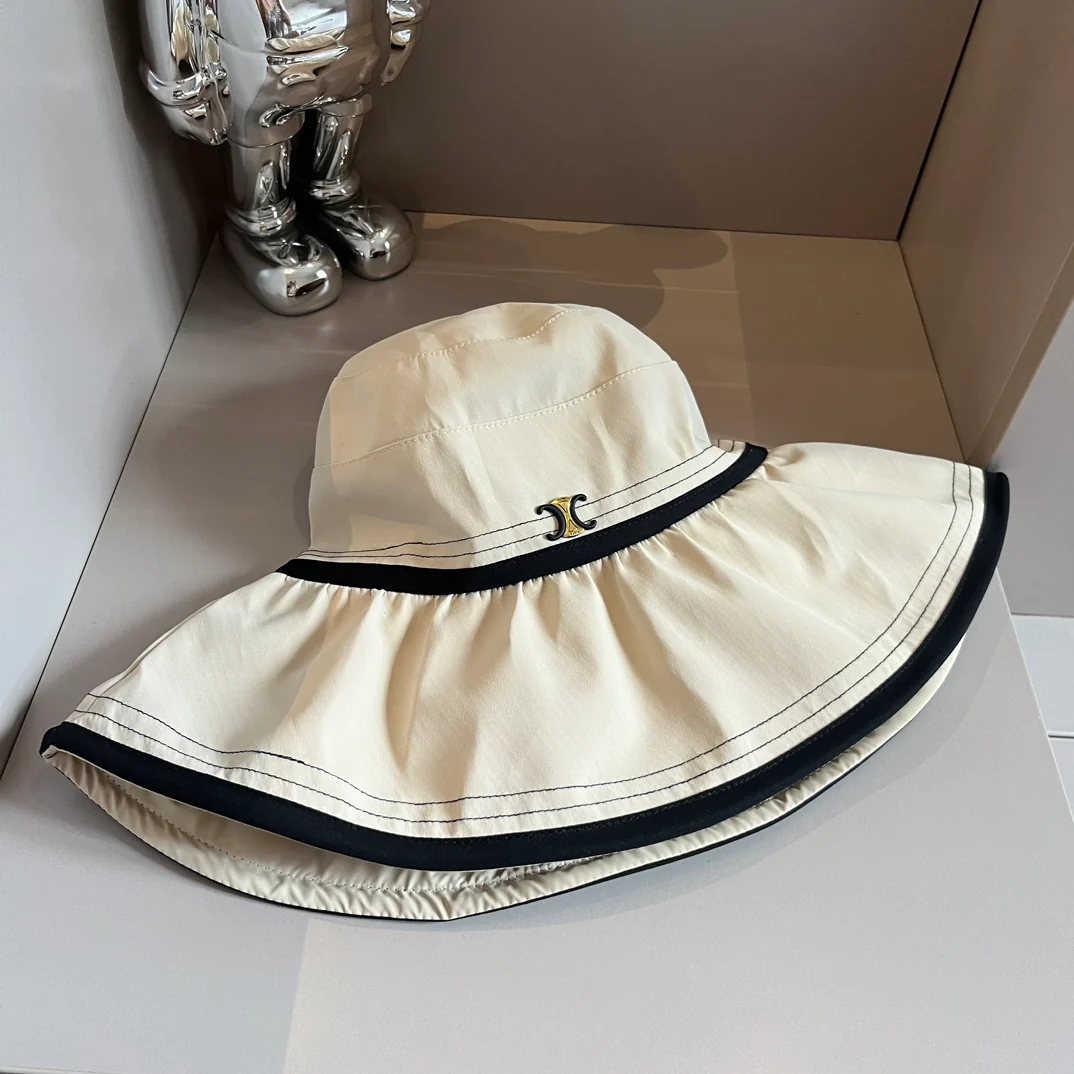 Celine - Новая простая и элегантная панама - белая