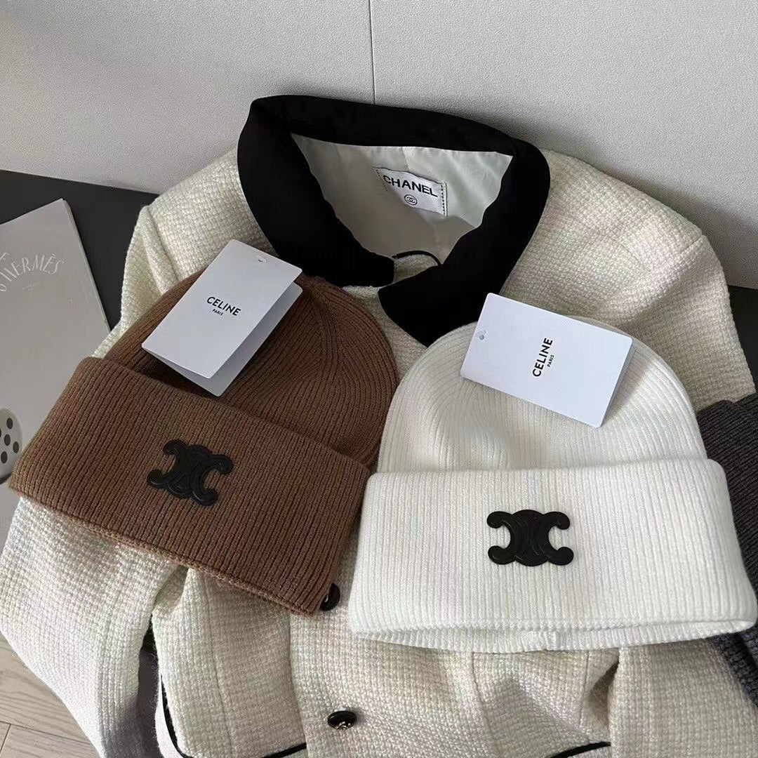 Вязаная шапка Celine Triumph 3D