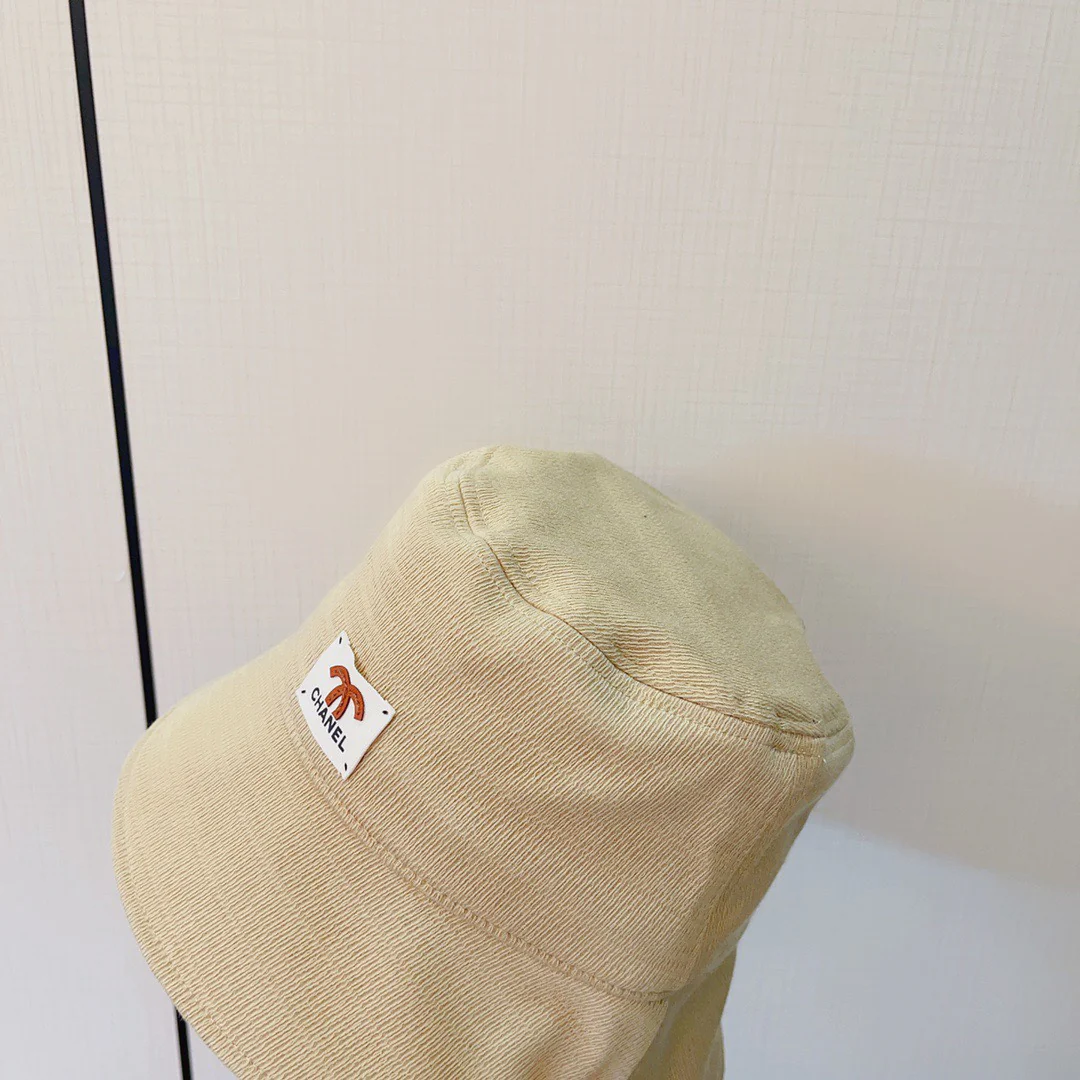 Chanel - Новая хлопковая рыбацкая шляпа с диагональным плетением
