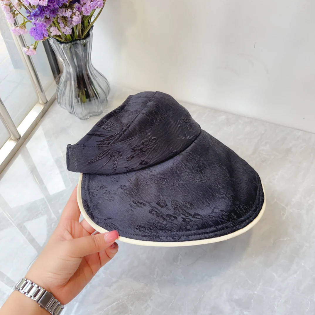 LV - Новая простая широкополая солнцезащитная шляпа