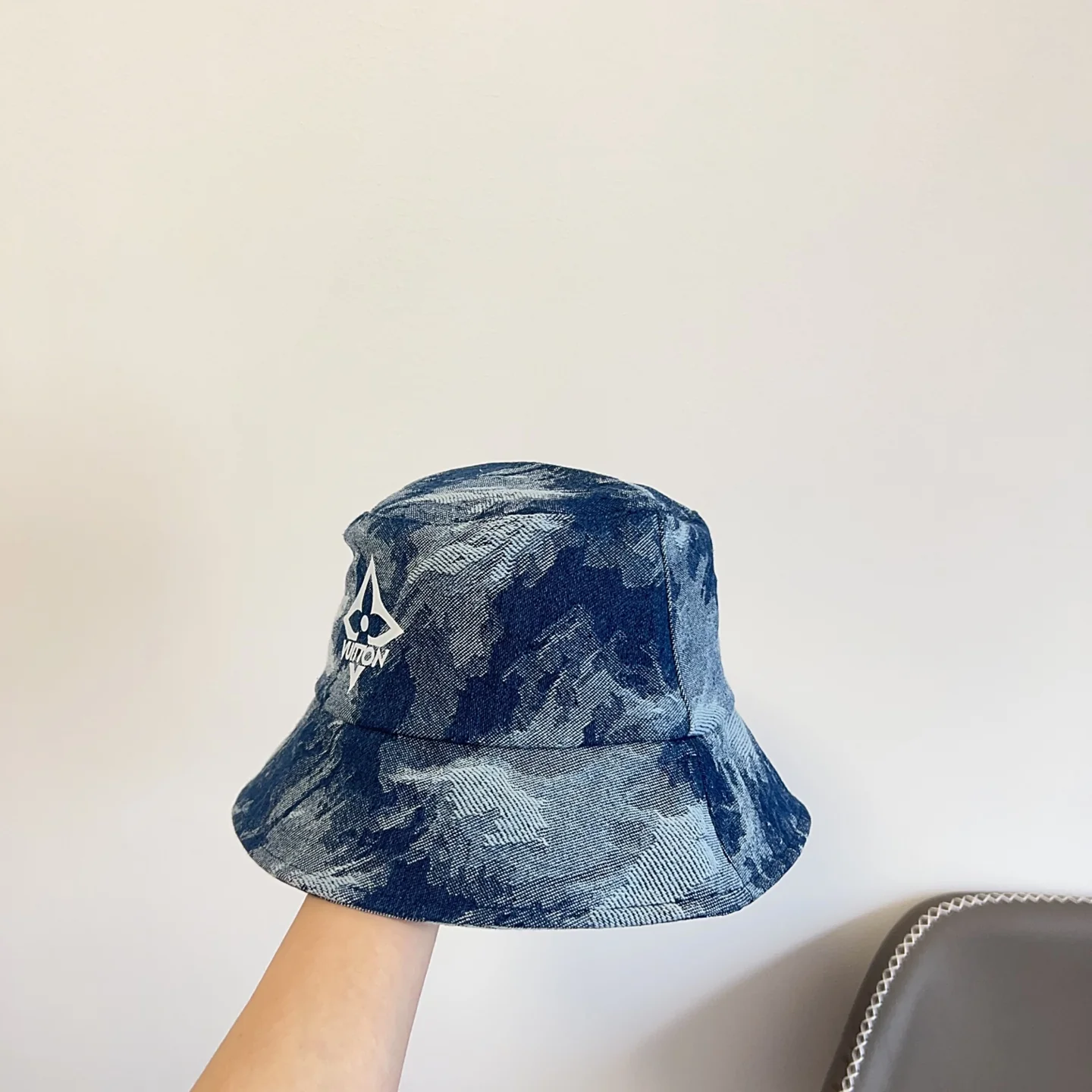 LV - Расписная рыбацкая шляпа - Синяя