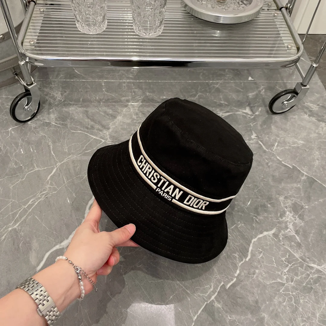 Новая весенне-летняя рыбацкая шляпа Dior из чистого хлопка - 3 цвета - 1 шт.