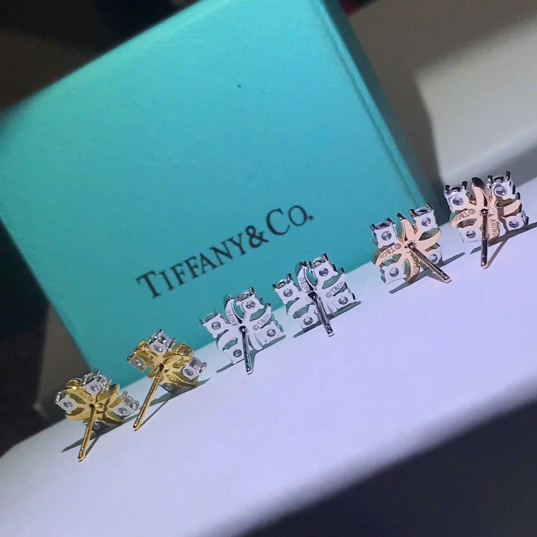 Серьги Tiffany - Пуговица - 6 шт.