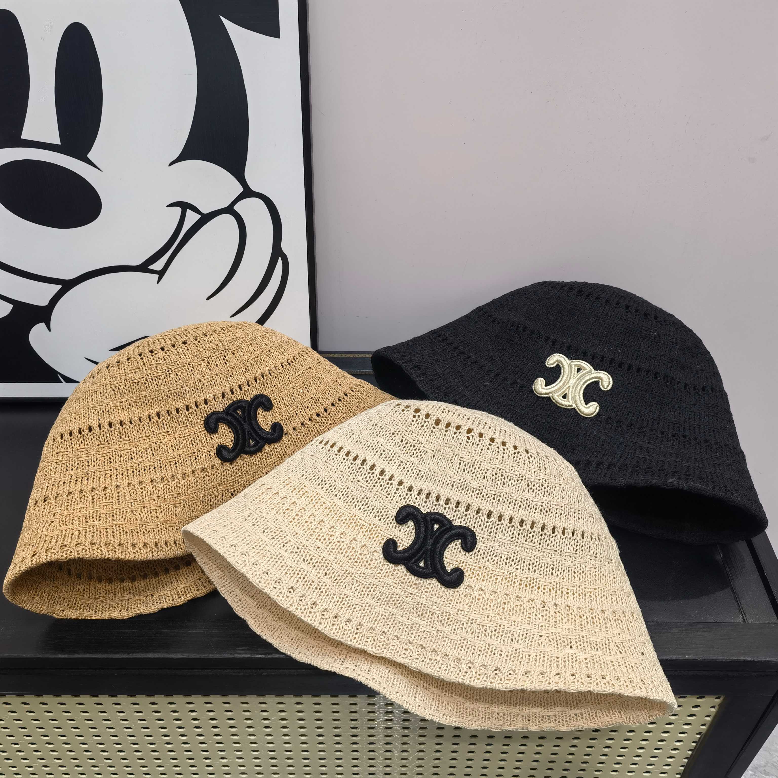 Вязаная шляпа от солнца Celine