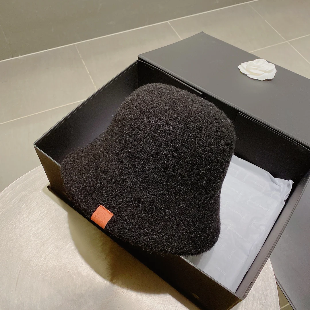 Lolway - Вязаная рыбацкая шапка - Черная