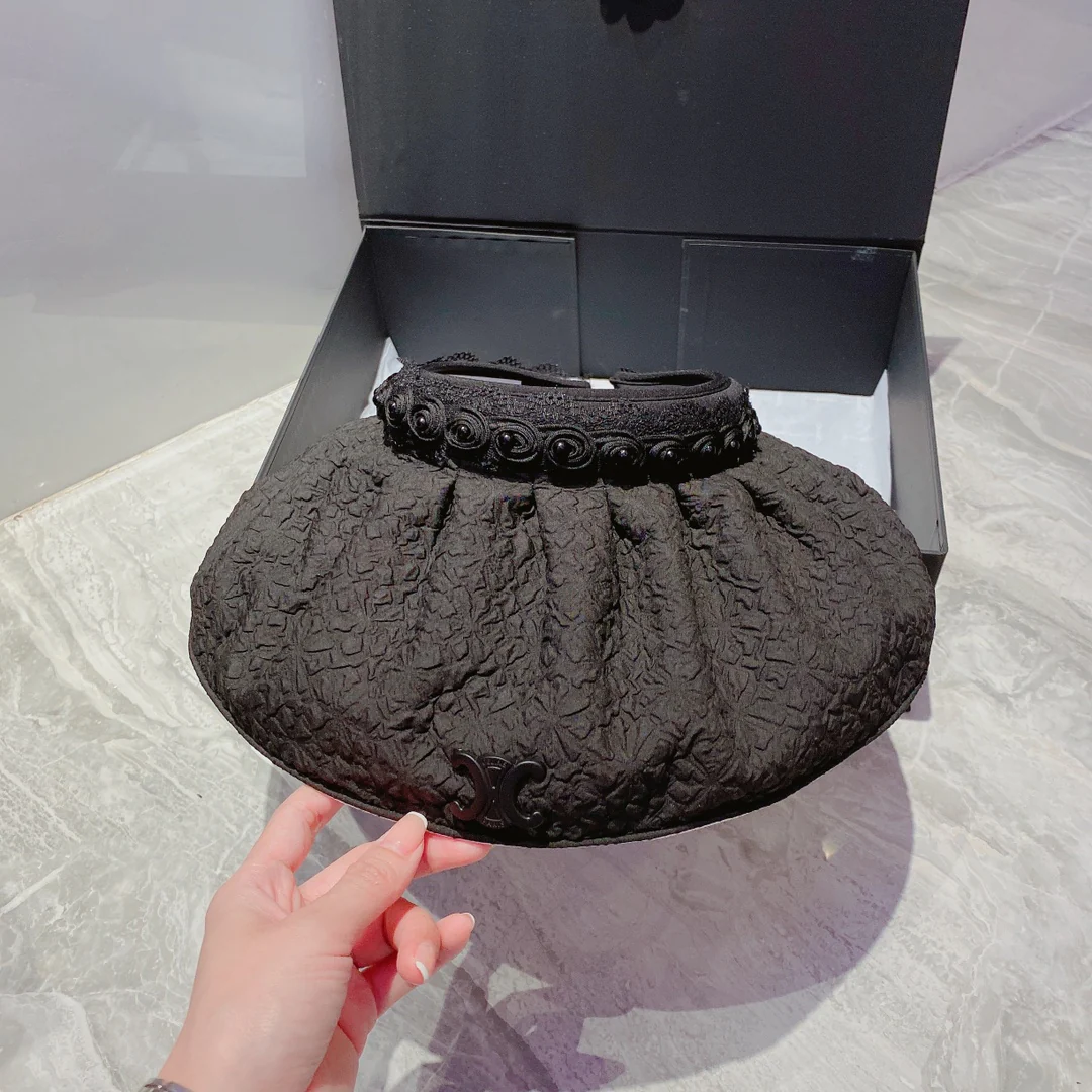 Celine Триумфальная арка Шляпа от солнца с жемчугом