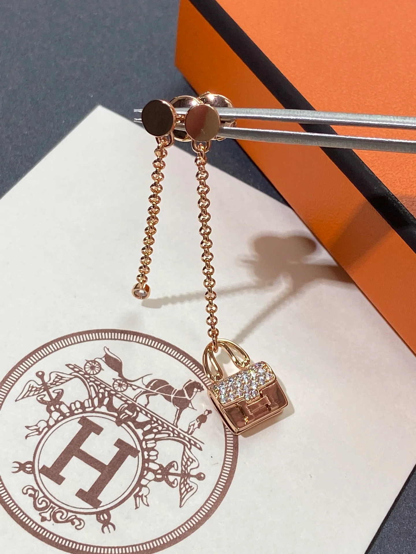 Серьги Hermes 018