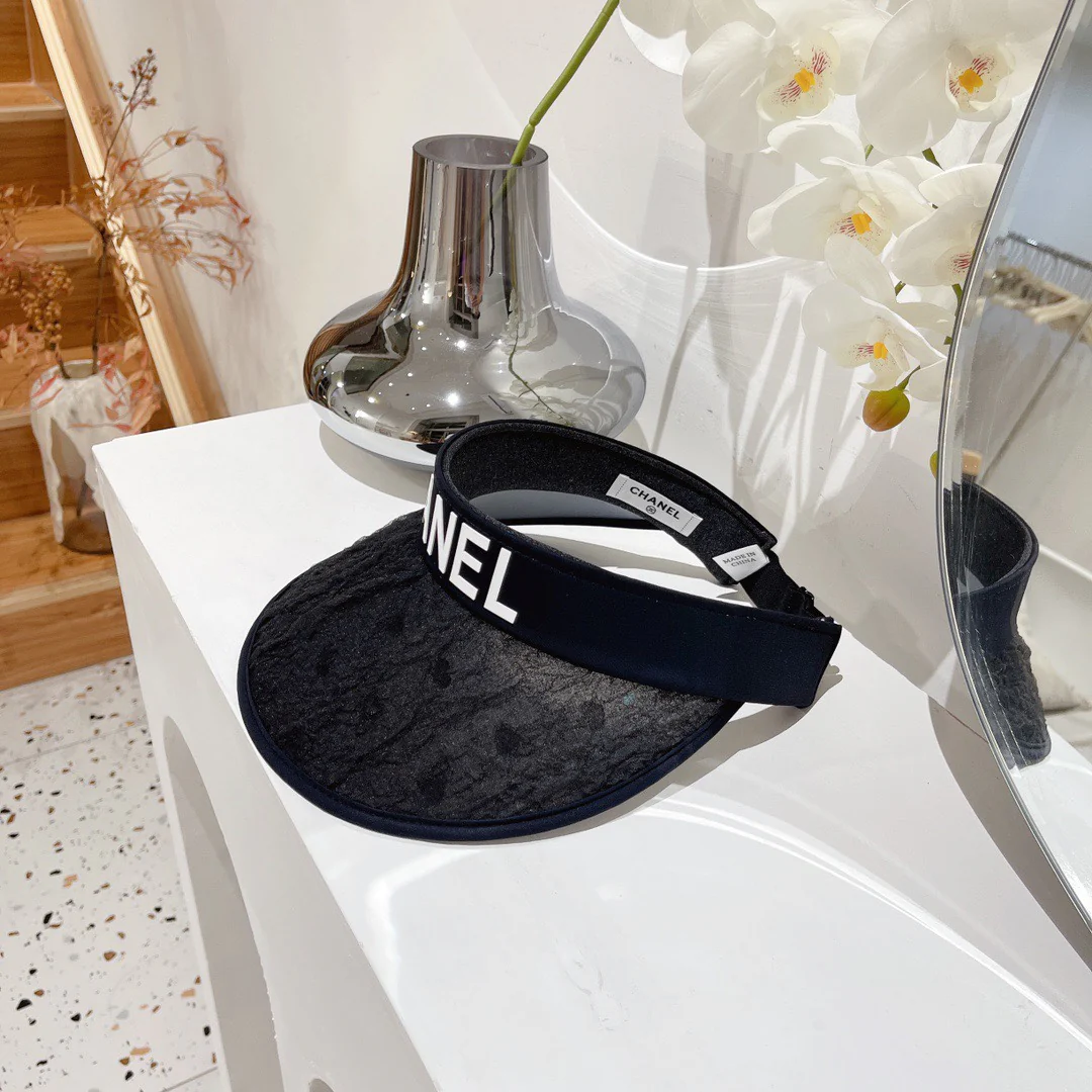 Солнцезащитная шляпа Chanel с открытым верхом - 9