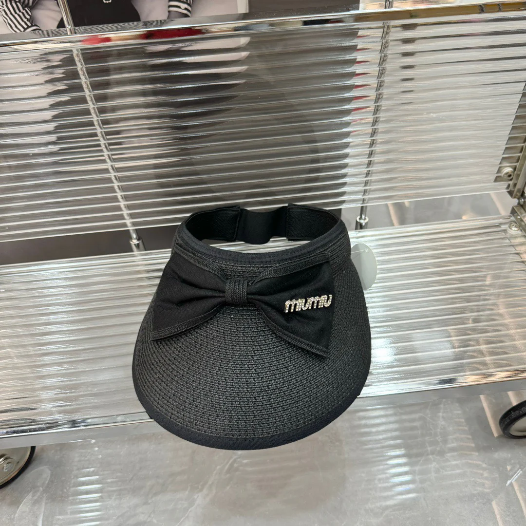 Miu Miu - Соломенная шляпа с бантом