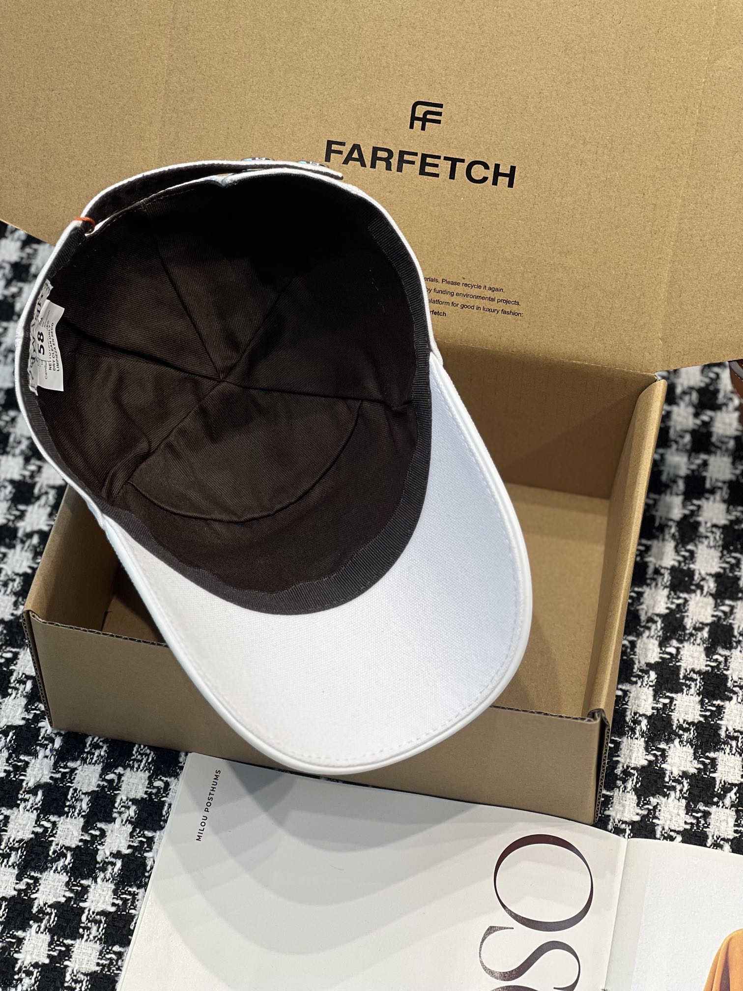 Бейсболка Hermes Big H - белая