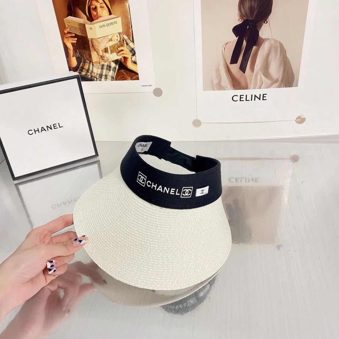 Новинка Chanel 2022 года - Солнцезащитная шляпа - Парик с открытым носком