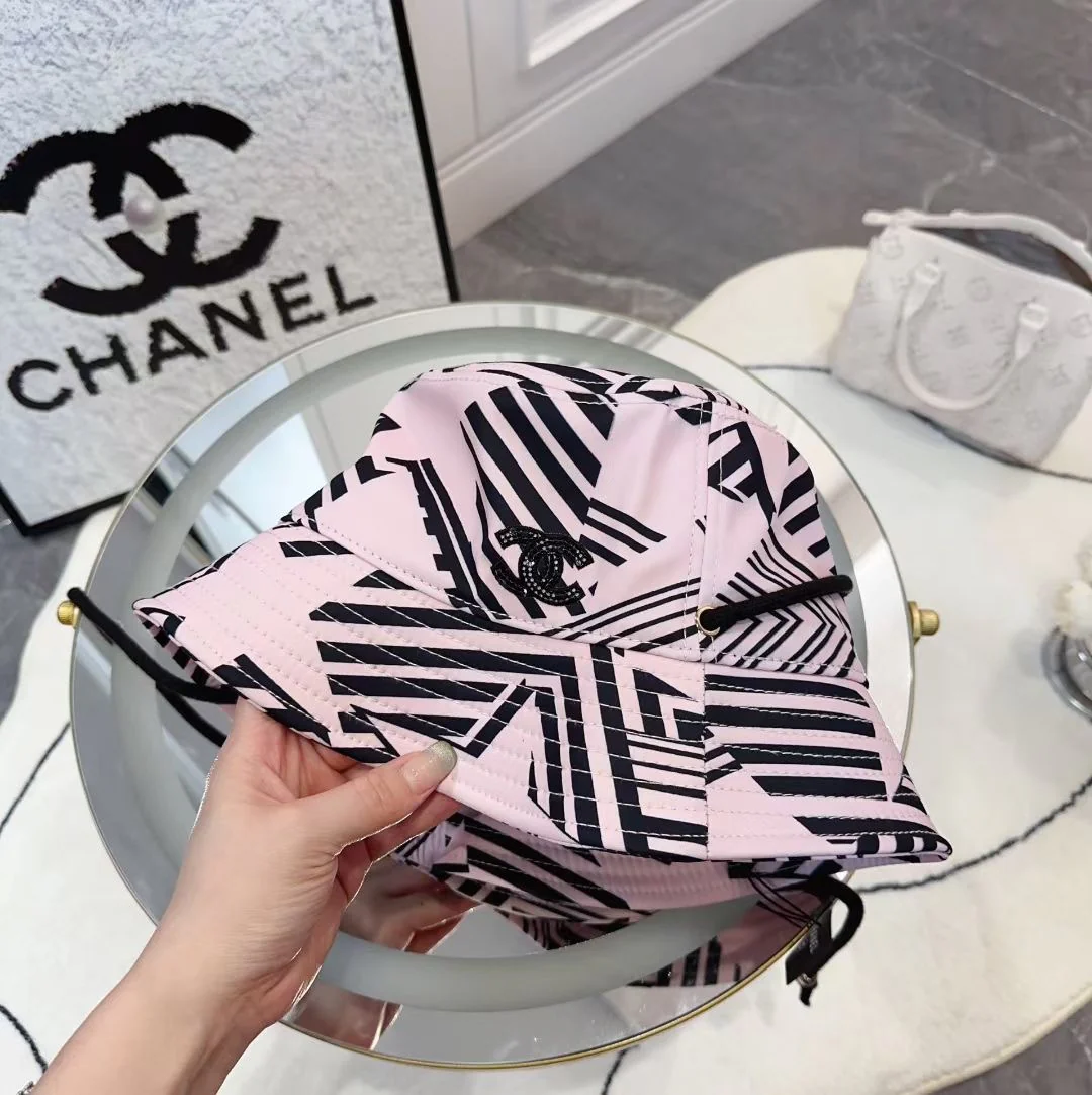 Chanel - Рыбацкая шляпа - Новейшая коллекция, пользующаяся огромным спросом - Розовая