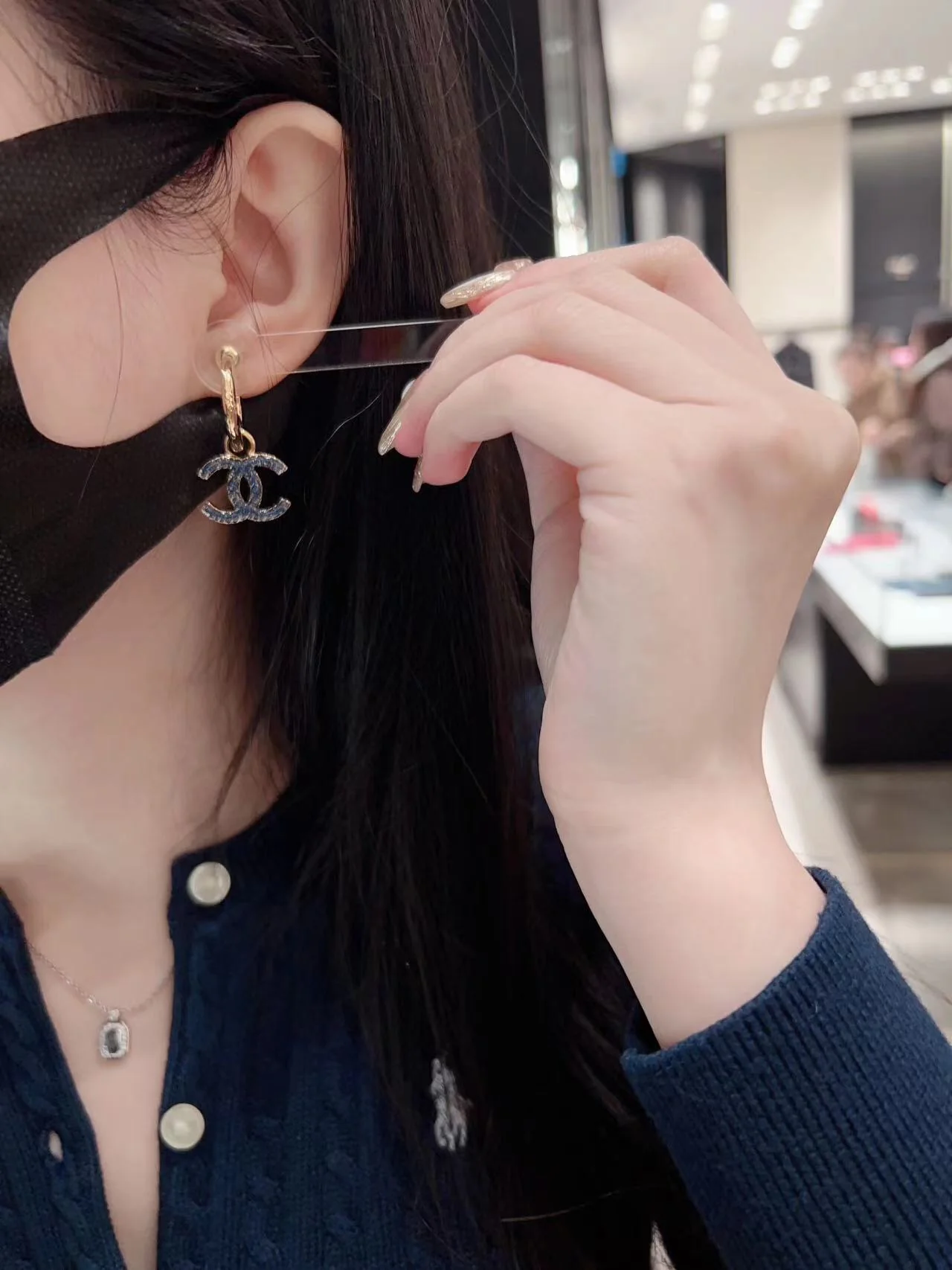 Серьги Chanel 091-1