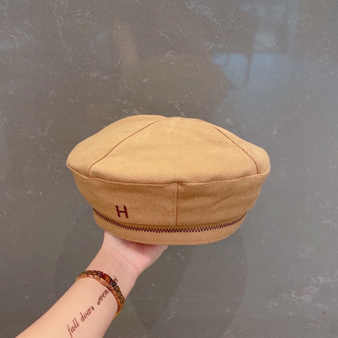 Береты Hermes - коричневые