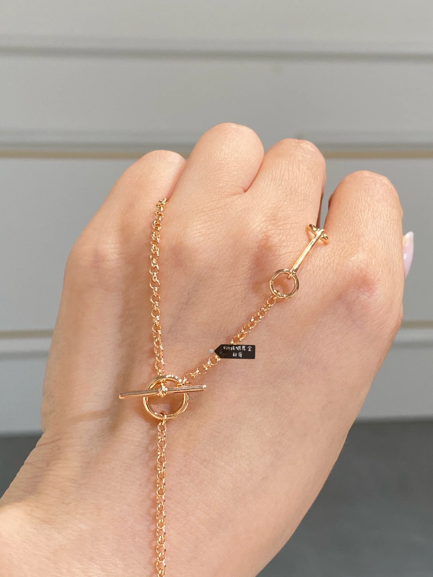 Колье Hermes - Внутренний круг 51 см - Общая длина 61 см - 5 см