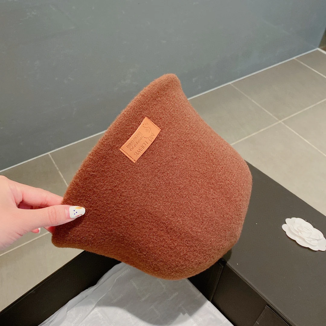 Лолвей - Рыбацкая шапка из кроличьей шерсти - Коричневая