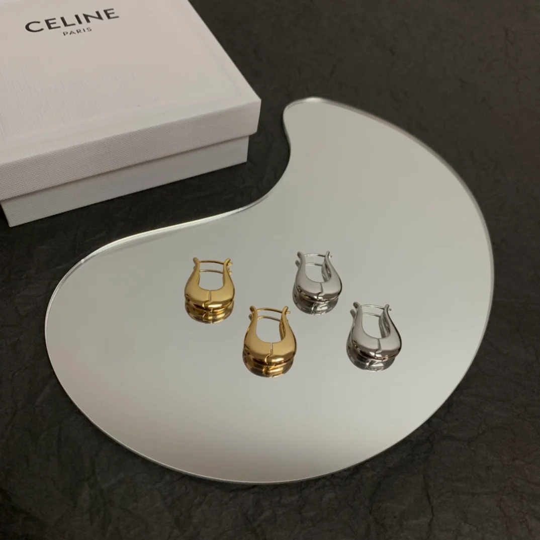 Серьги Celine - серебряные