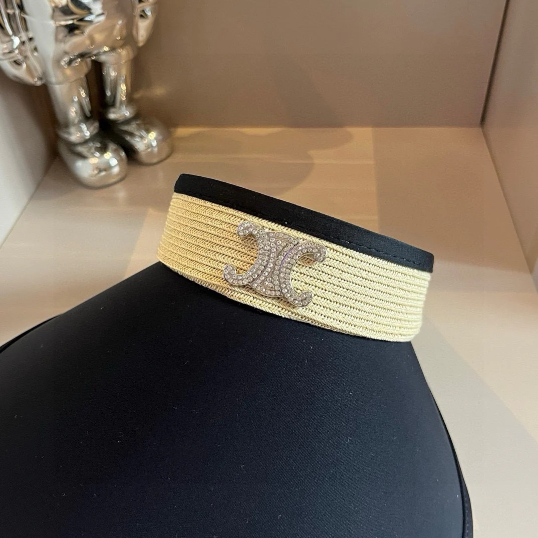 Celine - Универсальная солнцезащитная шляпа - Черная