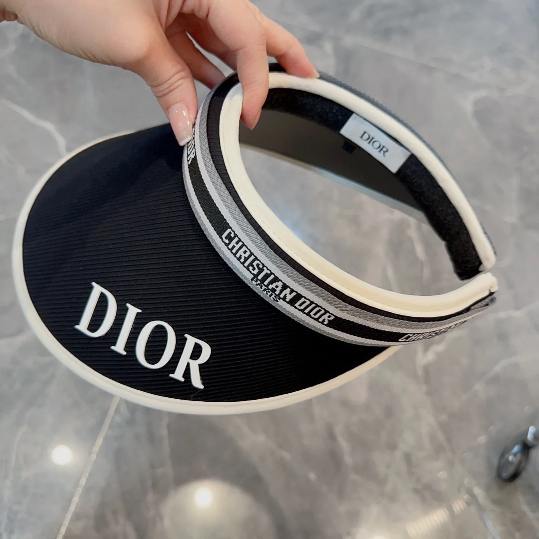 Новая летняя спортивная солнцезащитная шляпа Dior - черная