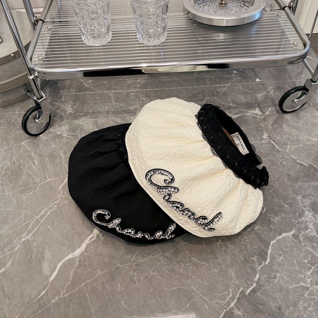 Chanel - Элегантная шляпа-ракушка в стиле французской светской львицы - Ткань, устойчивая к УФ-излучению - 1 шт.