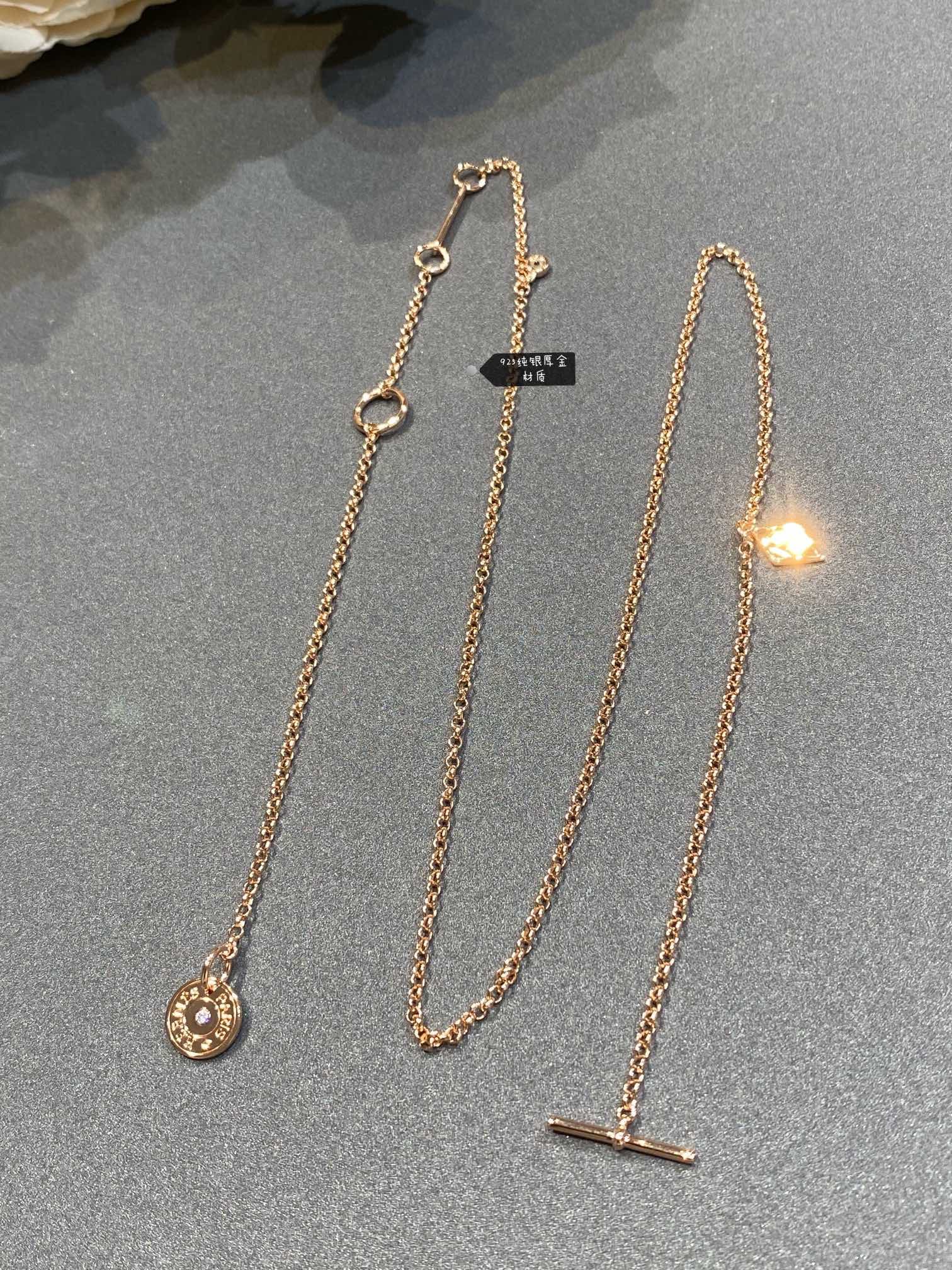 Колье Hermes - Внутренний круг 51 см - Общая длина 61 см - 5 см