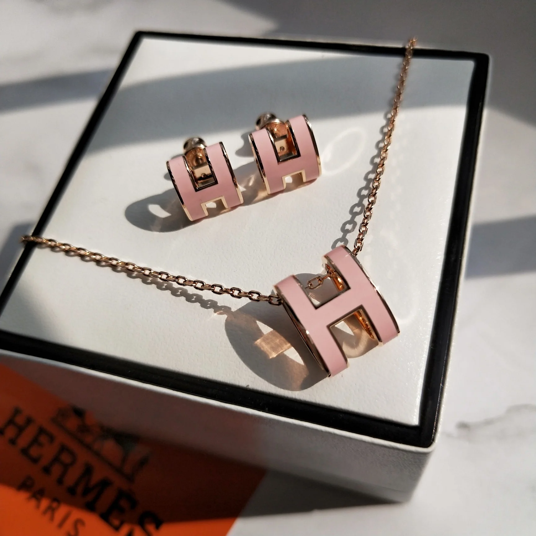 Серьги Hermes - Пусеты - 4 шт.