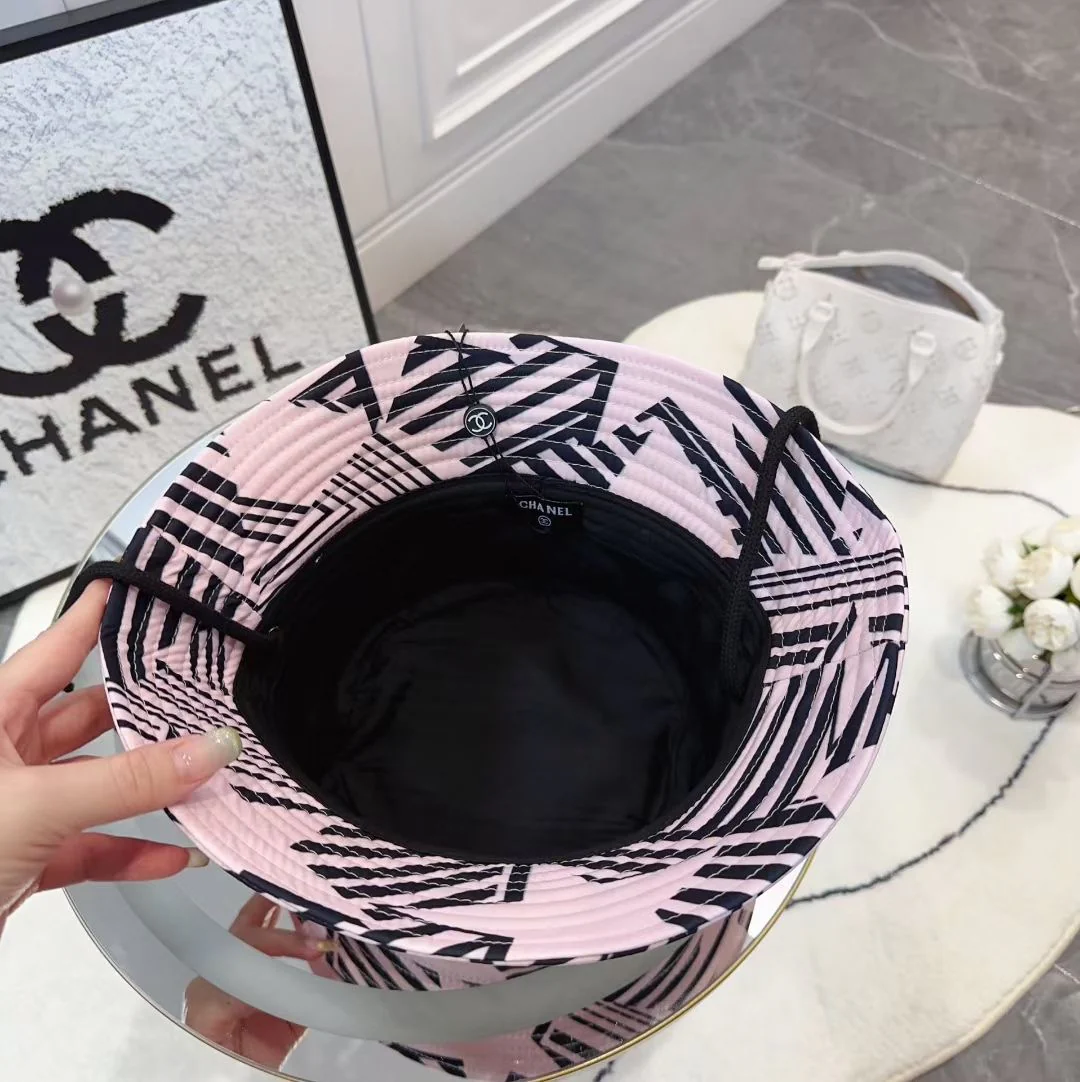 Chanel - Рыбацкая шляпа - Новейшая коллекция, пользующаяся огромным спросом - Розовая