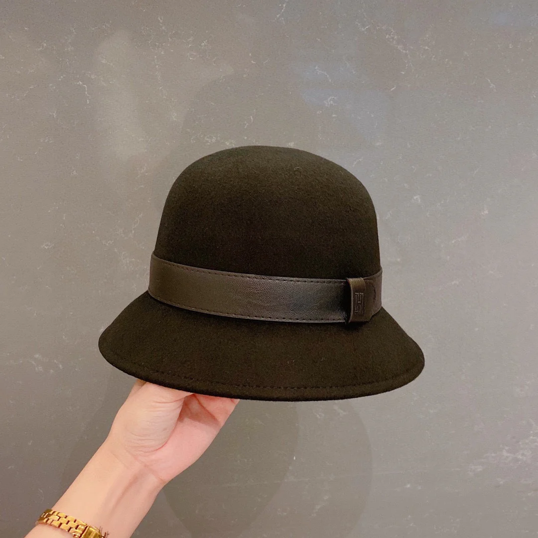 Шерстяная шляпа Hermes - черная