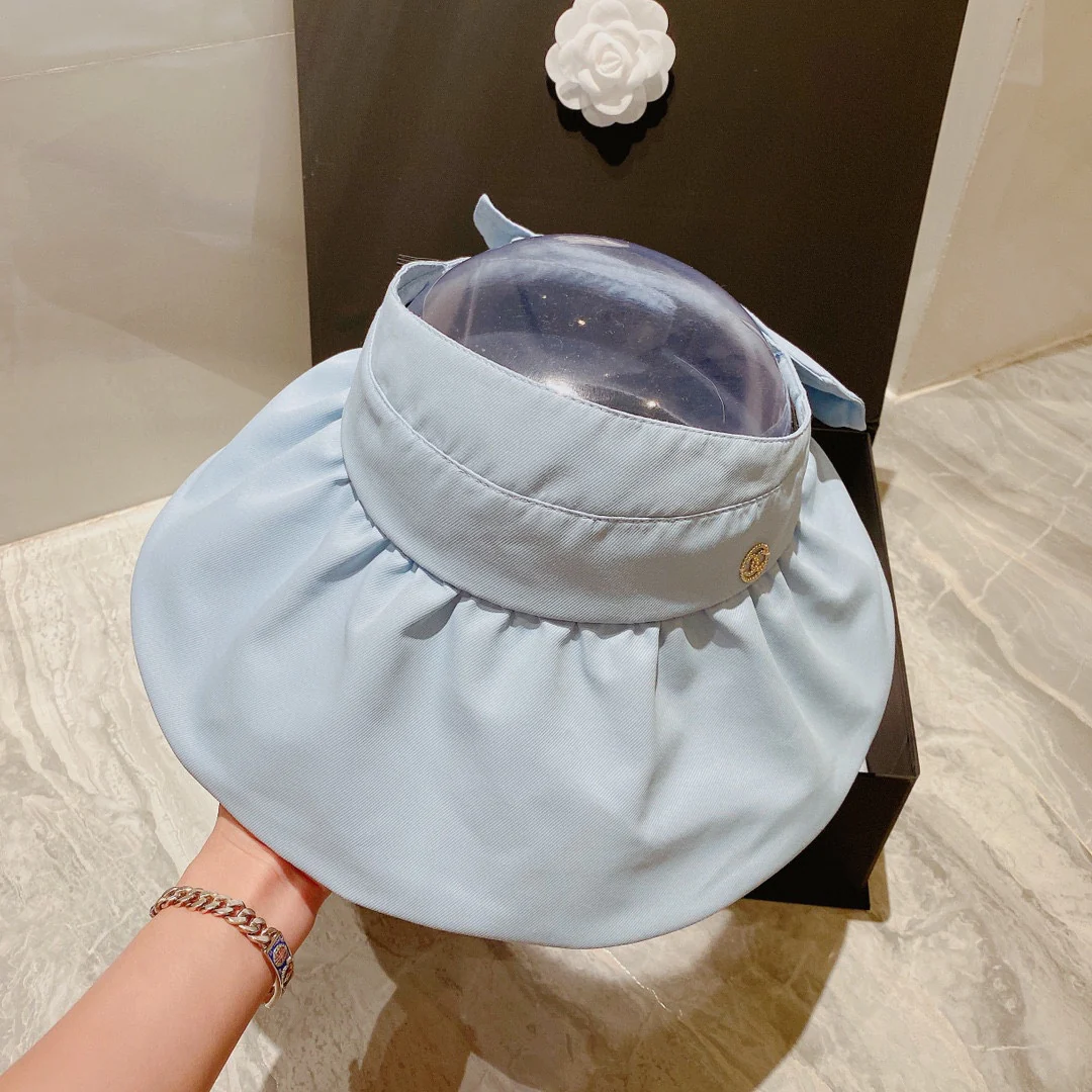 Солнцезащитная шляпа Chanel - Парик с открытым верхом - 6