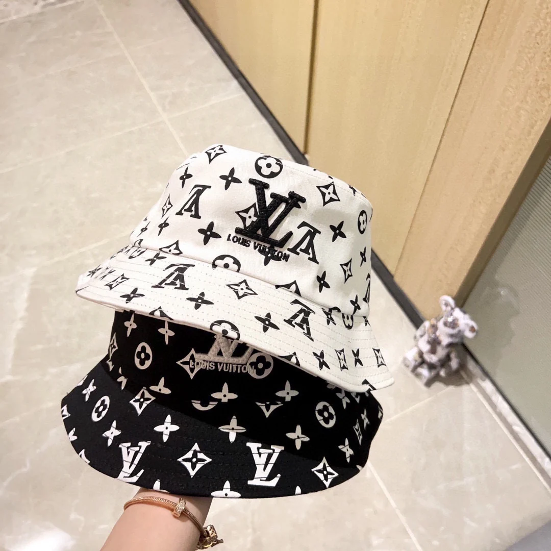 Новинка сезона весна/лето 2023 от LV - Вышитая рыбацкая шляпа - Белая