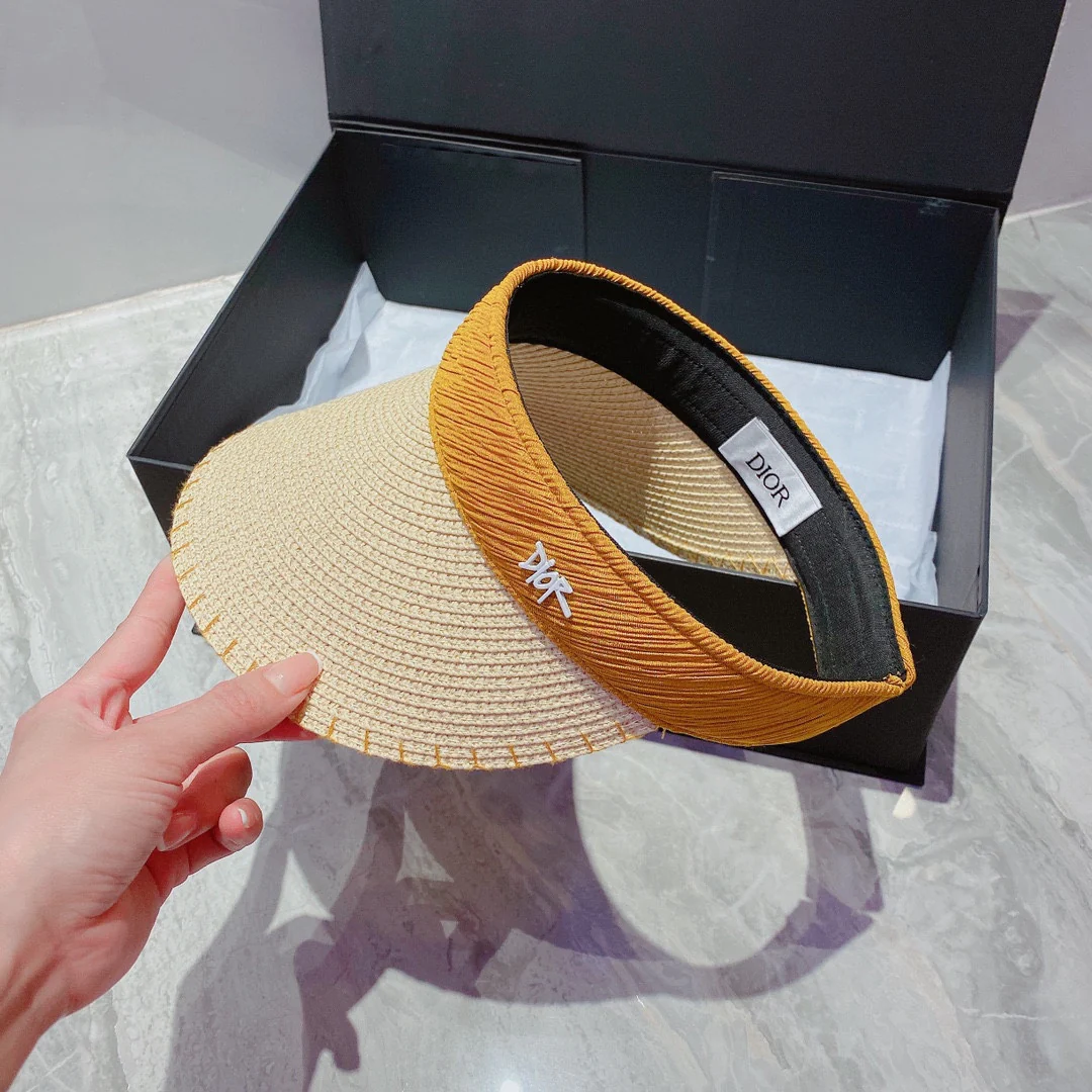 Dior - Солнцезащитный козырек с открытым верхом в виде повязки на голову - 1