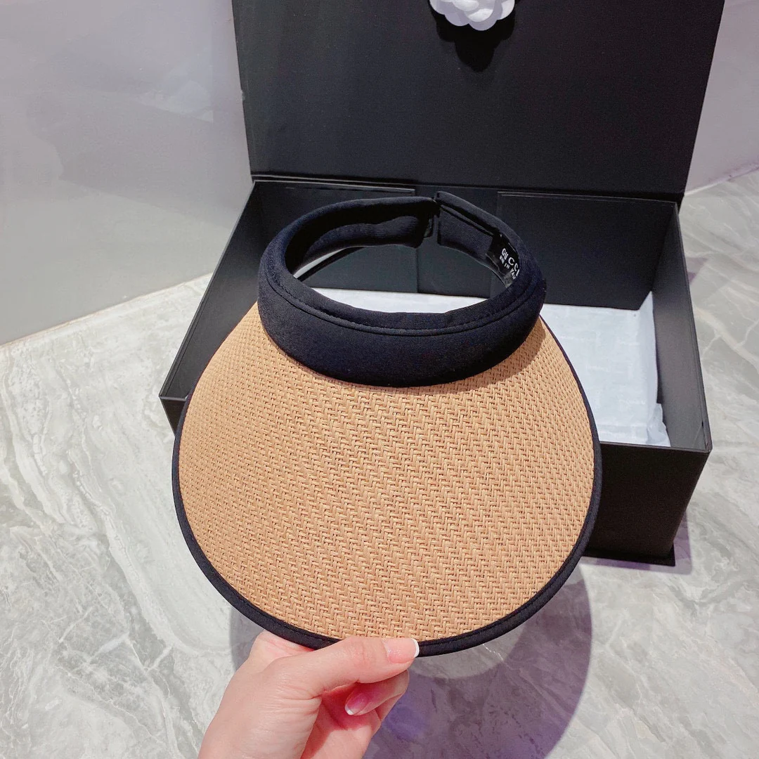 Солнцезащитная шляпа Gucci с открытым верхом и повязкой на голову - 1