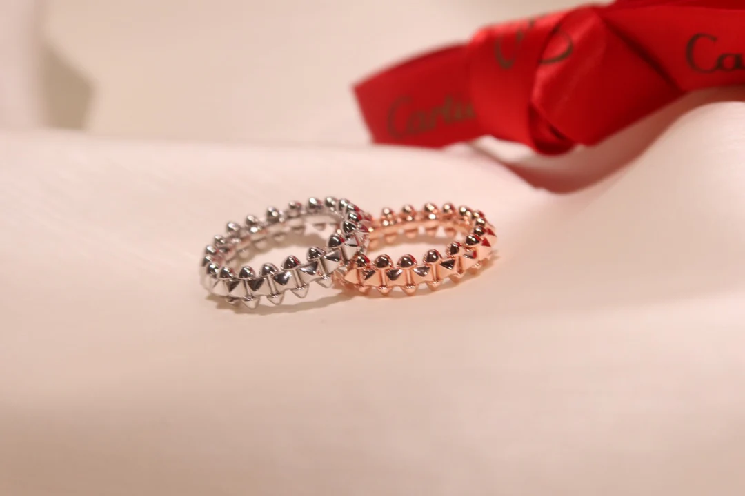 Кольцо Cartier Clash - розовое и белое золото