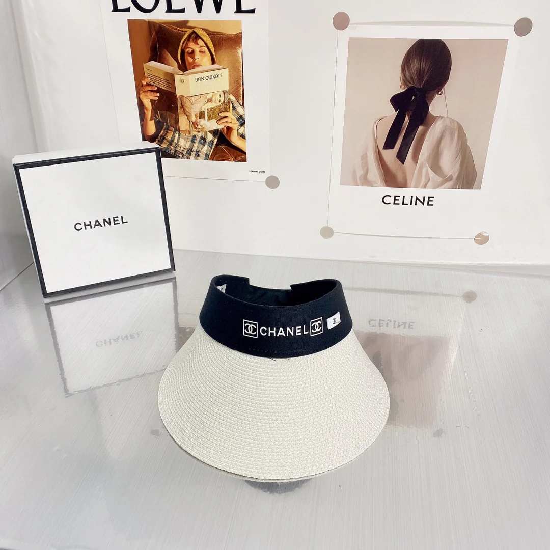 Новинка Chanel 2022 года - Солнцезащитная шляпа - Парик с открытым носком