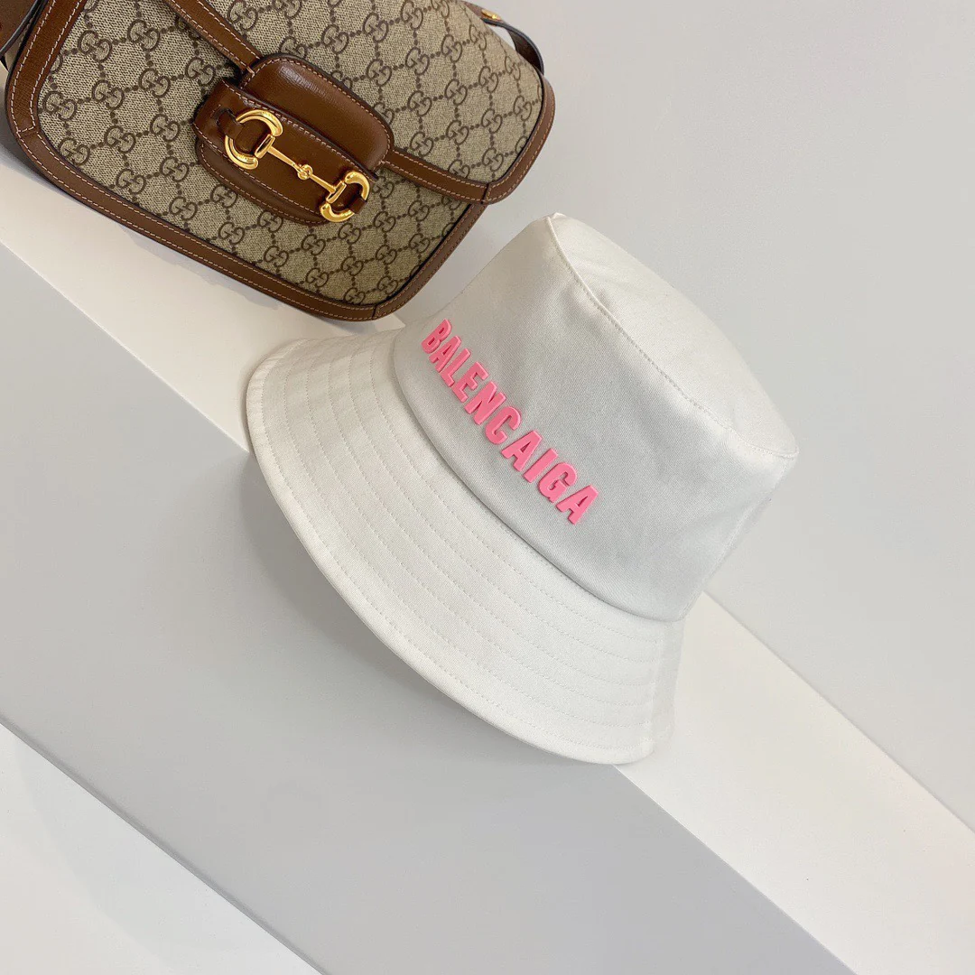 Balenciaga - Рыбацкая шляпа из чистого хлопка - Красочный 3D-логотип