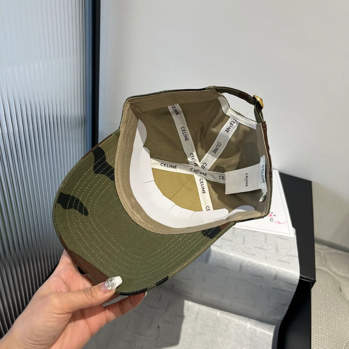 Бейсболка Celine с камуфляжным рисунком