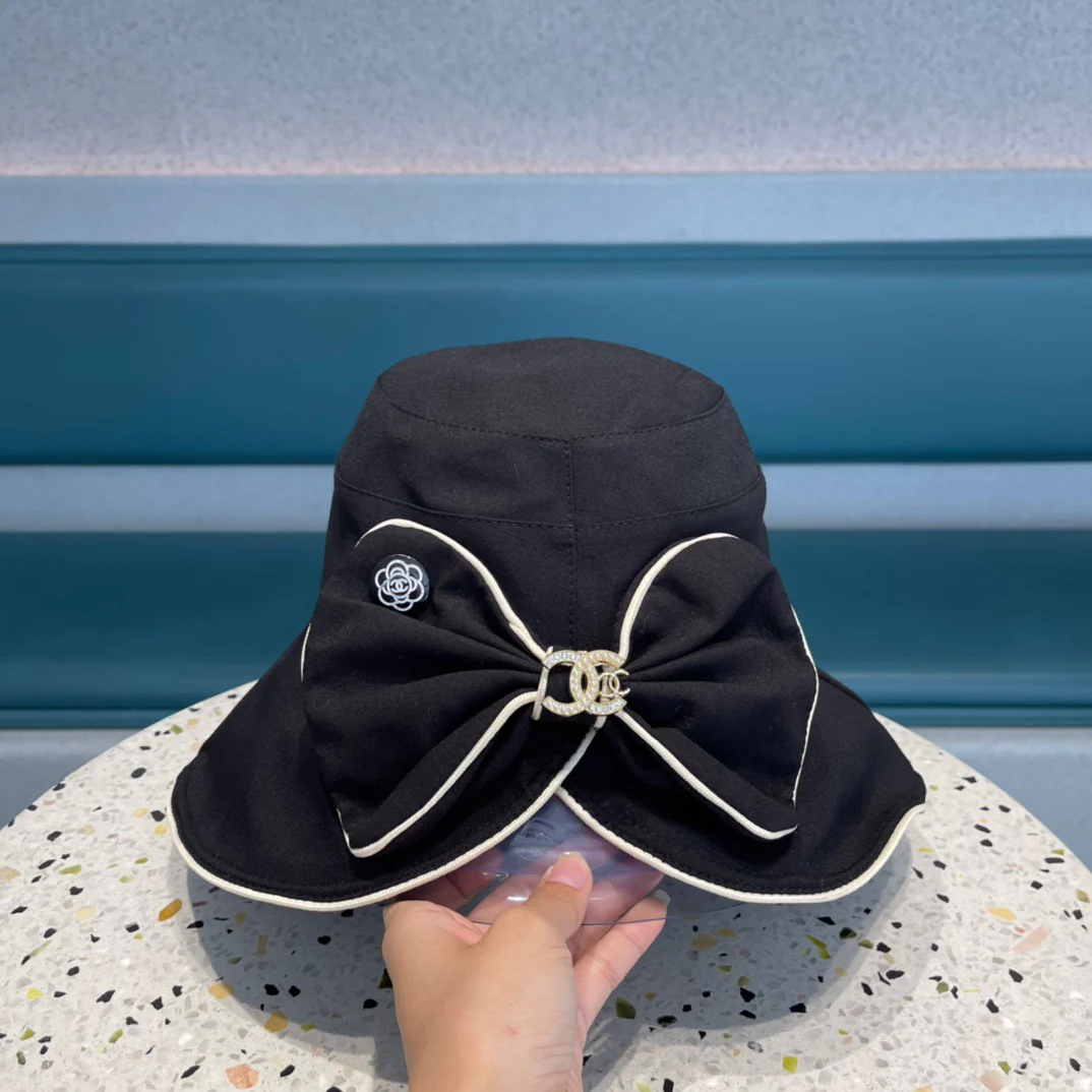 Chanel - Рыбацкая шляпа - Черная - 3