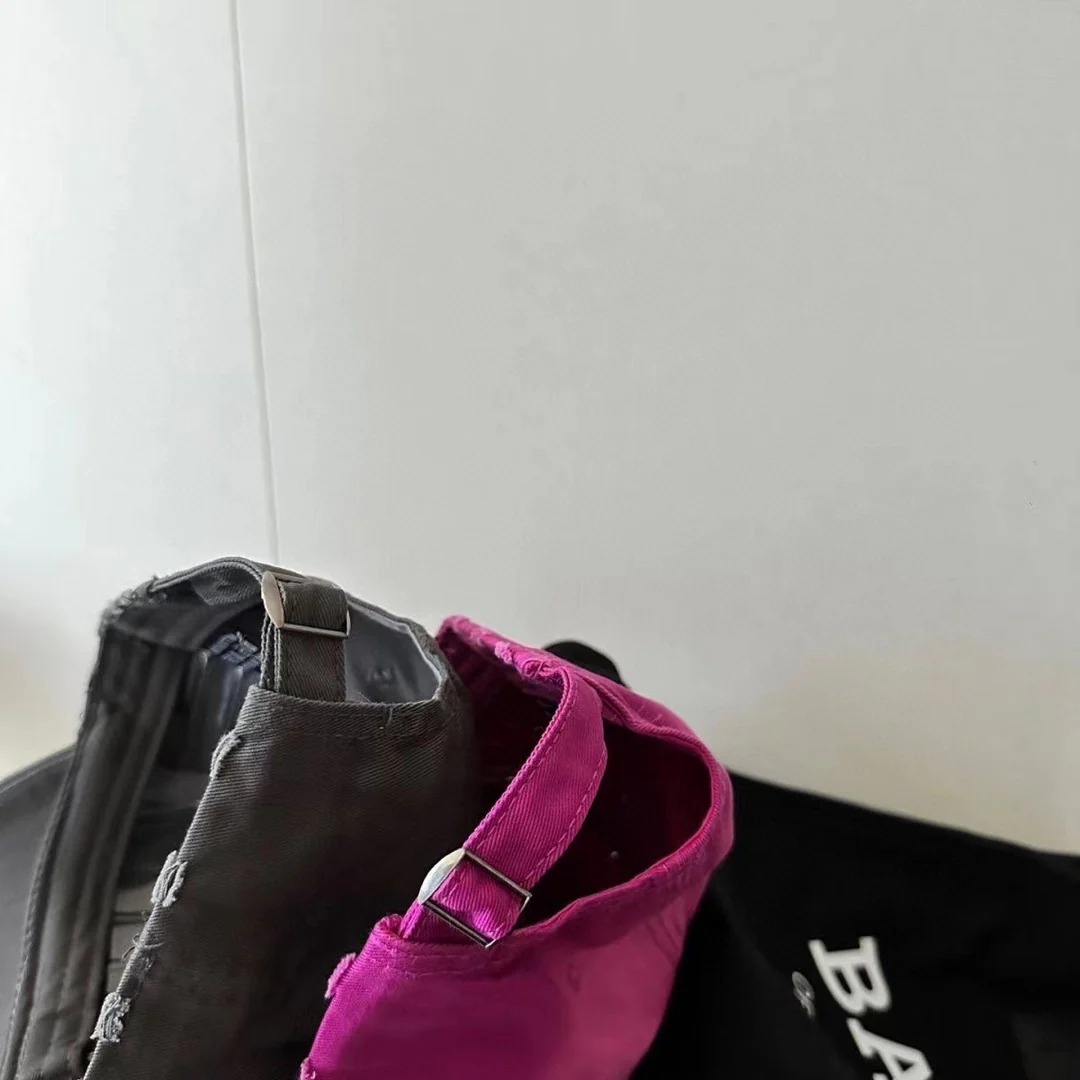 Balenciaga - Рваная бейсболка - Железно-серый