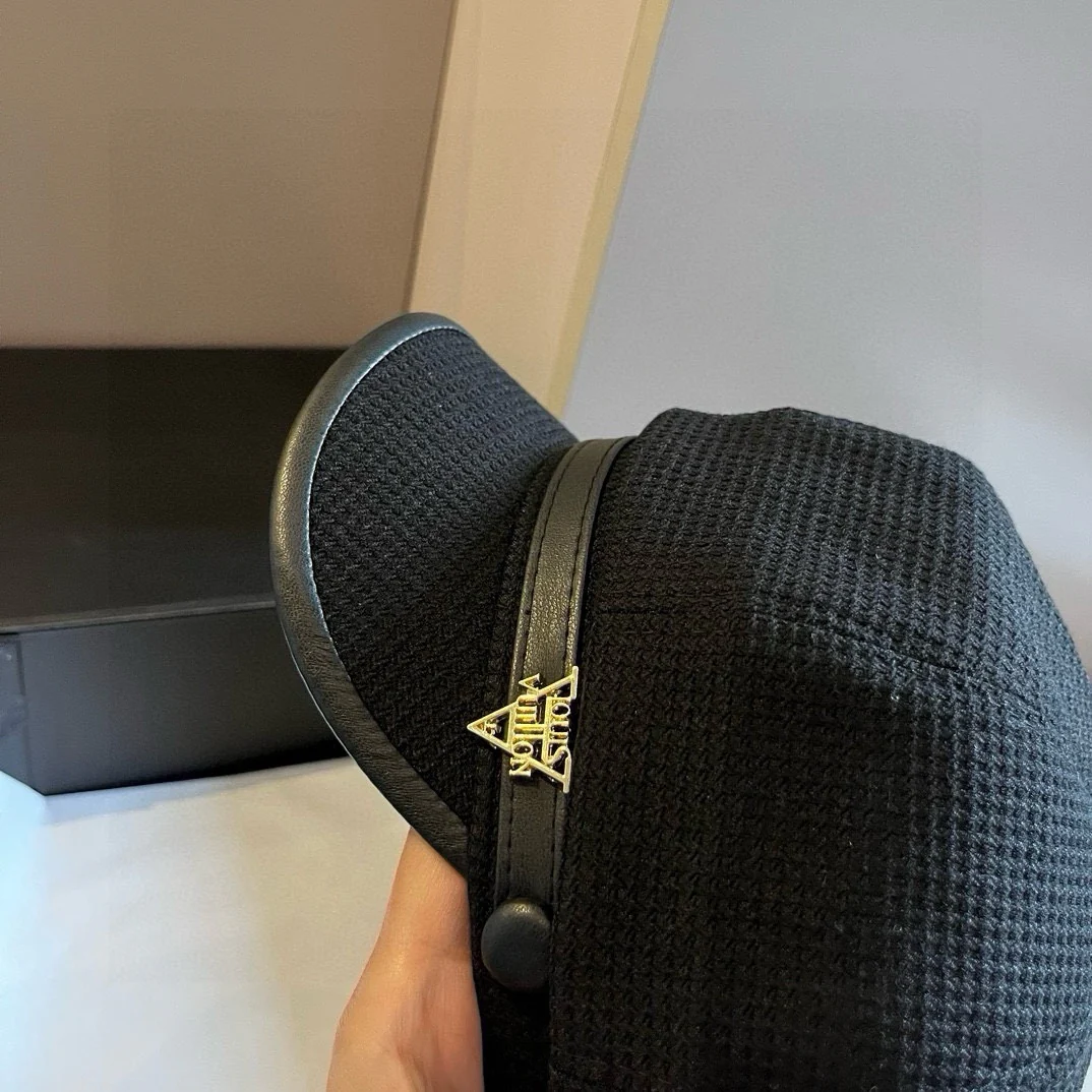 LV - Шляпа художника из холста - Черная