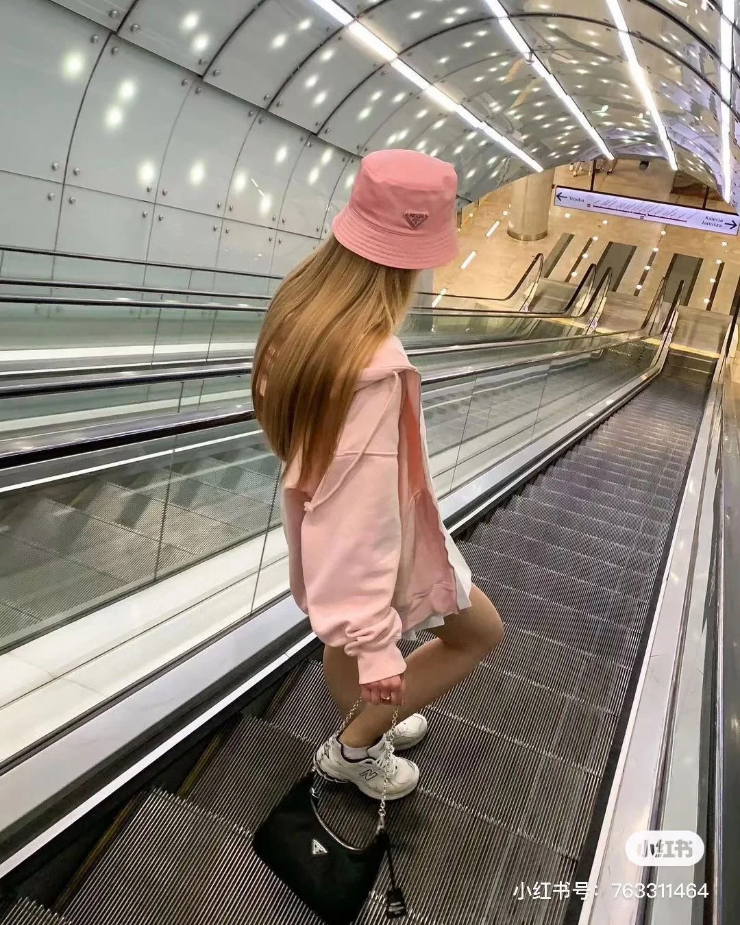 Prada - Высококачественная панама - Розовая