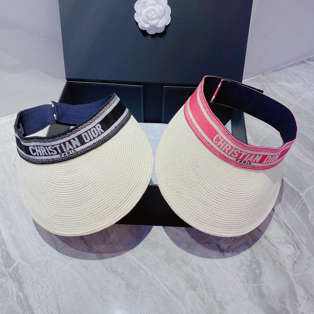 Dior - Солнцезащитная шляпа - Козырек - Черная - 8