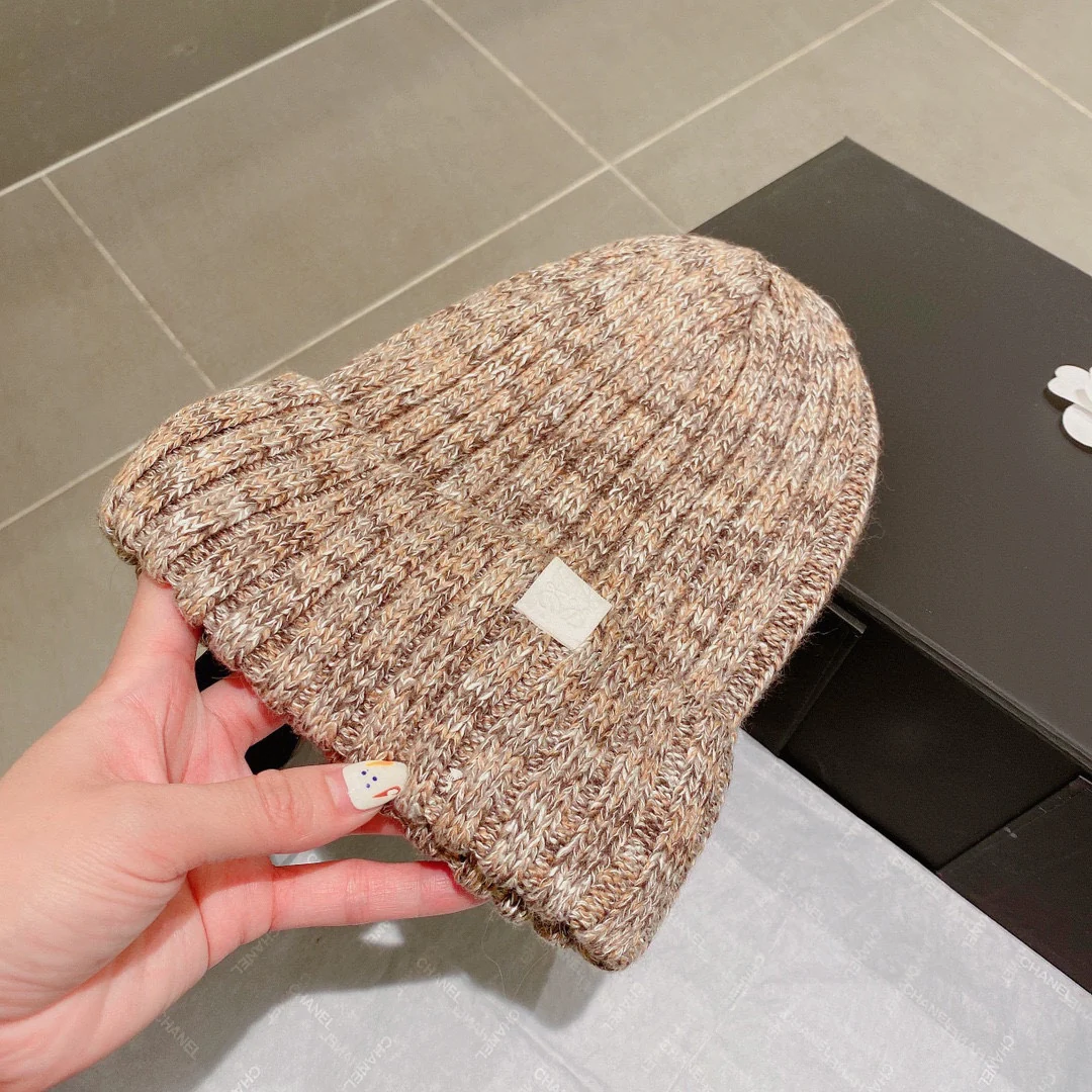 Lolway - Шерстяная вязаная шапка-бини