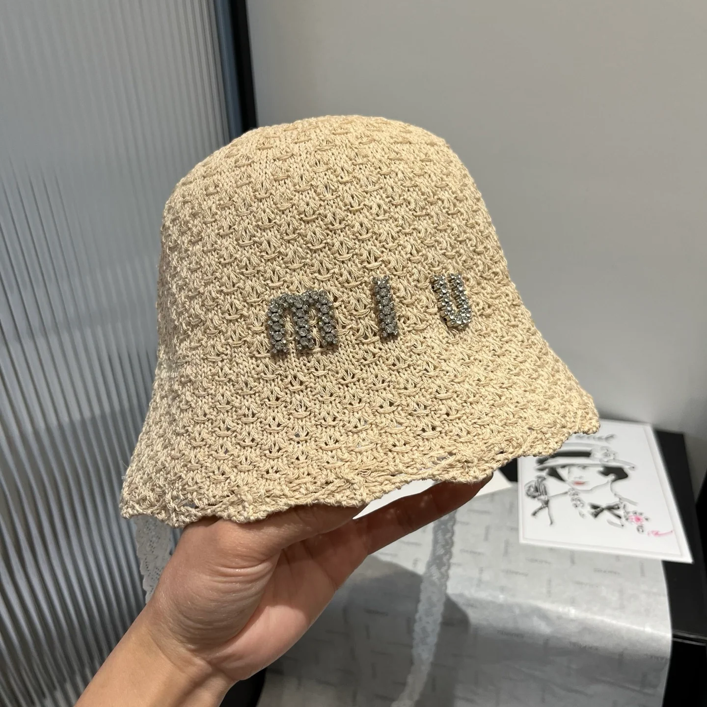 Miu Miu - Мини-панама на шнуровке